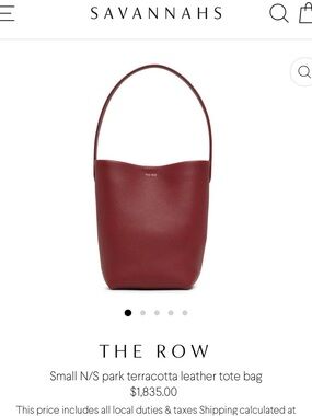 The Row Small N/S Park Tote Terracotta